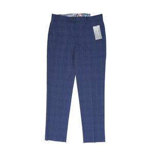 Sean John Men's Classic-Fit Patterned Suit Pants Blue Size 36X32 5049